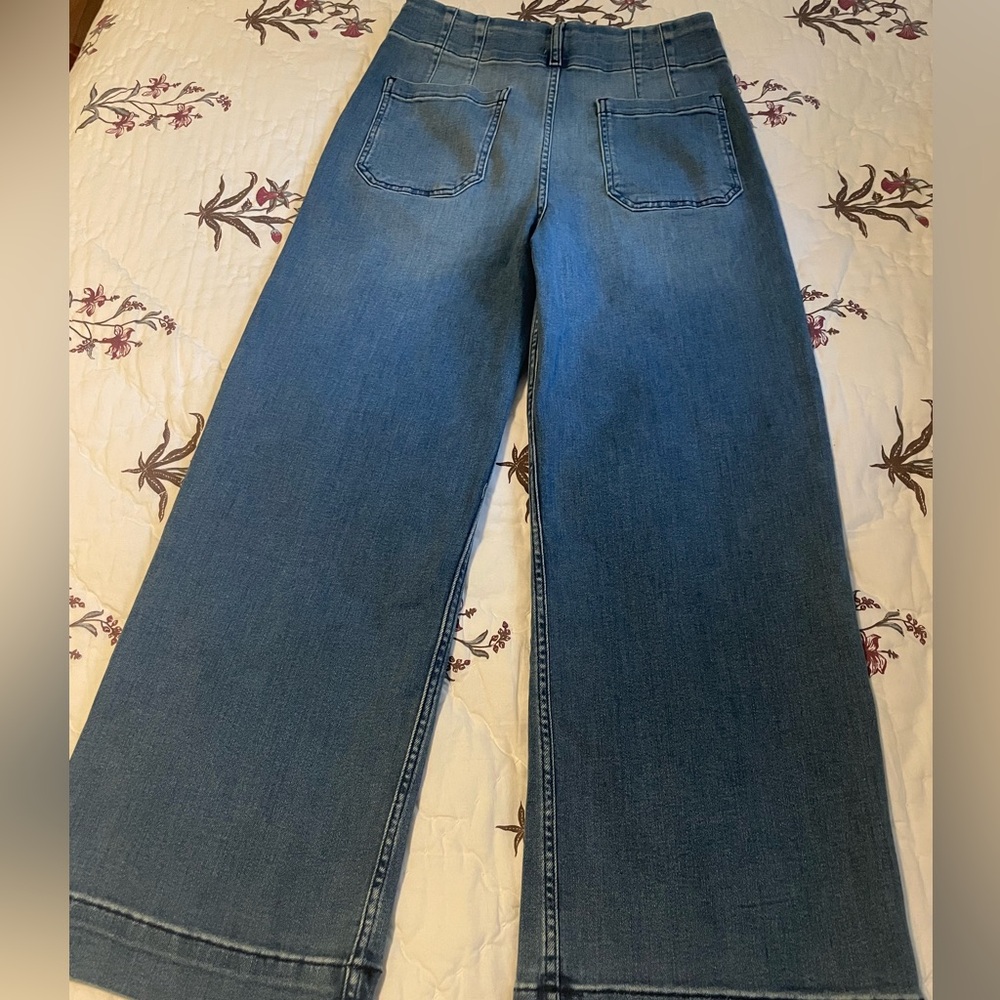 Maeve The Colette Medium Blue Wide-Leg Jeans - Picture 9 of 13